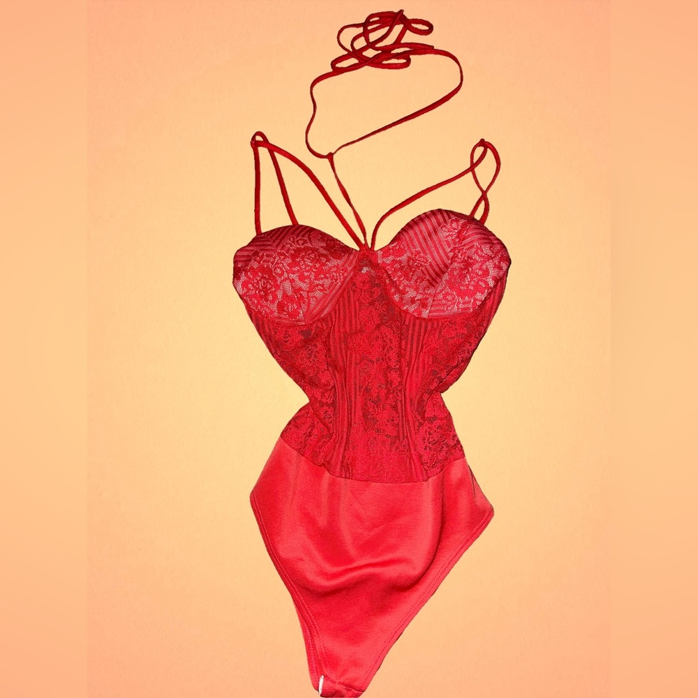 Lace bodysuit - Corset lace bodysuit
